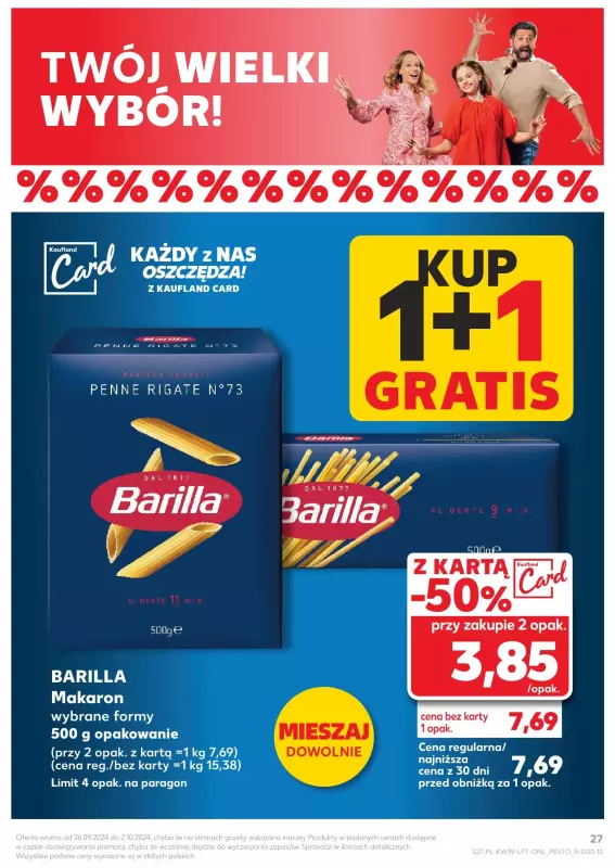 Kaufland - gazetka promocyjna Oferta Kaufland  do środy 02.10 - strona 27