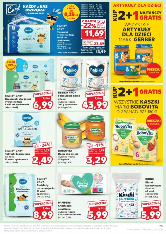 Kaufland - gazetka promocyjna Oferta Kaufland  do środy 02.10 - strona 75