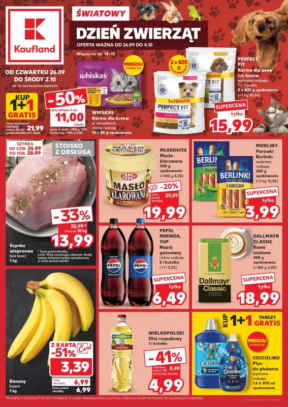 Kaufland - gazetka promocyjna Oferta Kaufland  do środy 02.10