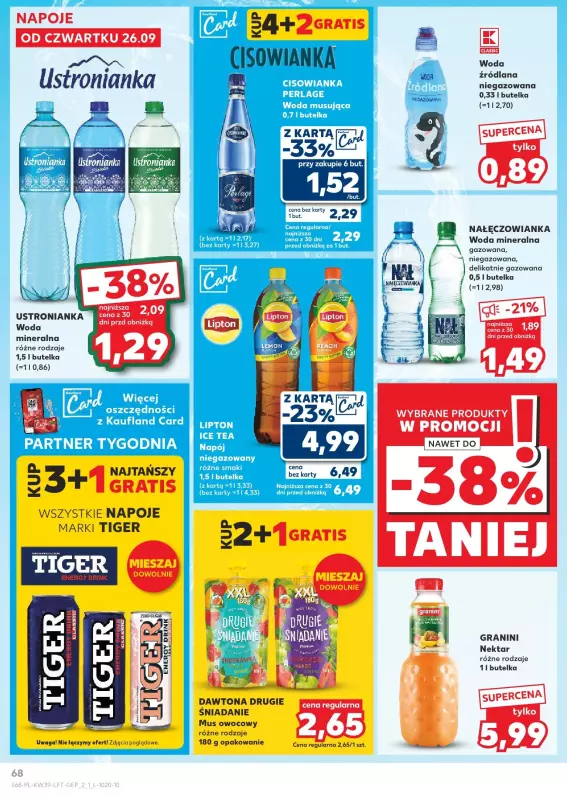 Kaufland - gazetka promocyjna Oferta Kaufland  do środy 02.10 - strona 68