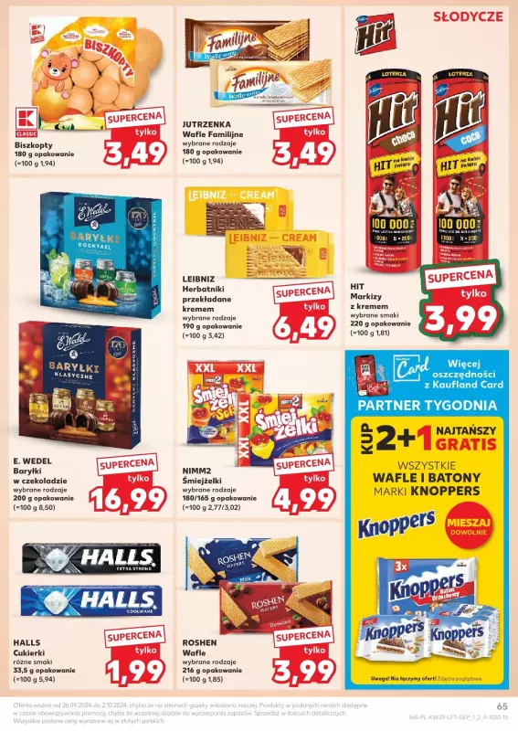 Kaufland - gazetka promocyjna Oferta Kaufland  do środy 02.10 - strona 65