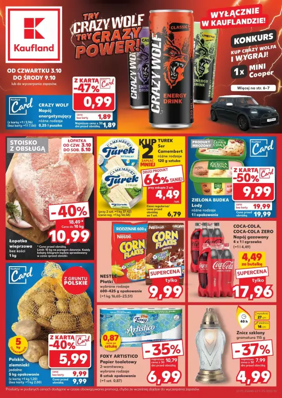 Kaufland - gazetka promocyjna Oferta Kaufland  do środy 09.10