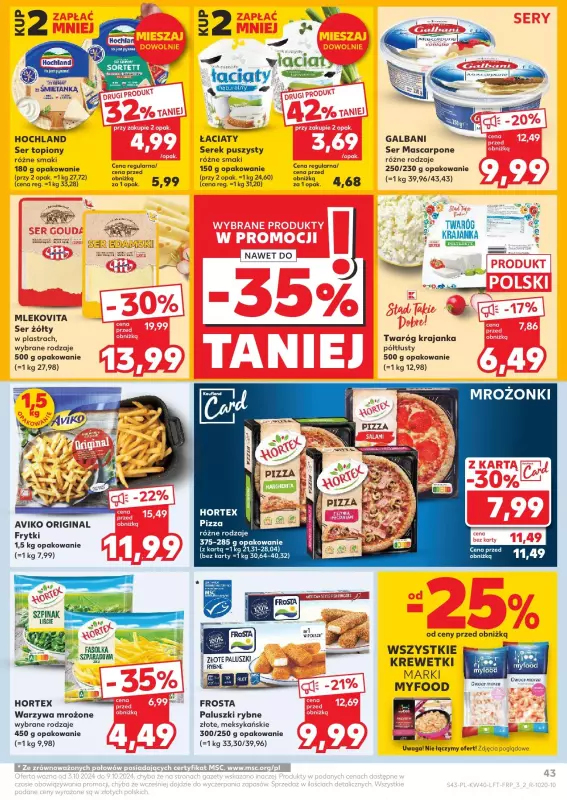 Kaufland - gazetka promocyjna Oferta Kaufland  do środy 09.10 - strona 43