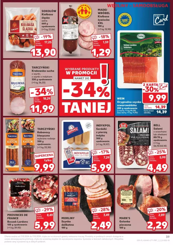 Kaufland - gazetka promocyjna Oferta Kaufland  do środy 09.10 - strona 39