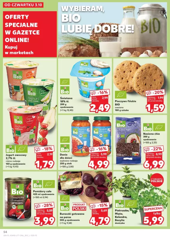 Kaufland - gazetka promocyjna Oferta Kaufland  do środy 09.10 - strona 54