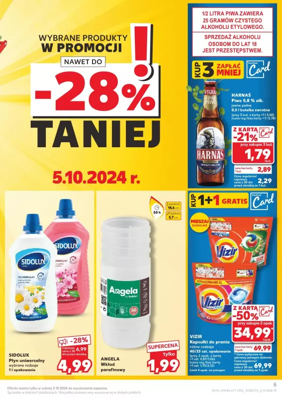 Kaufland - gazetka promocyjna Oferta Kaufland od czwartku 03.10 do środy 09.10 - strona 5