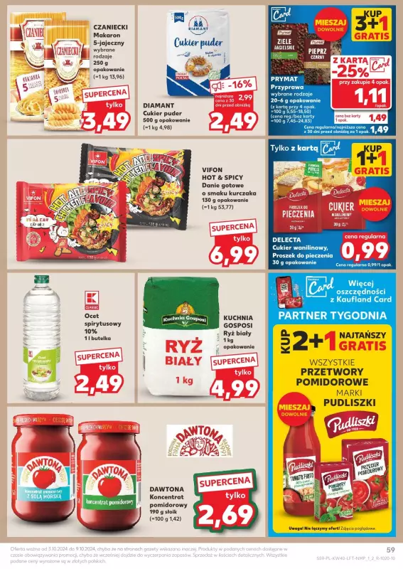 Kaufland - gazetka promocyjna Oferta Kaufland od czwartku 03.10 do środy 09.10 - strona 59