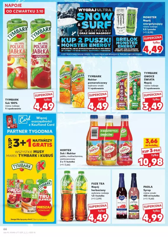 Kaufland - gazetka promocyjna Oferta Kaufland od czwartku 03.10 do środy 09.10 - strona 66