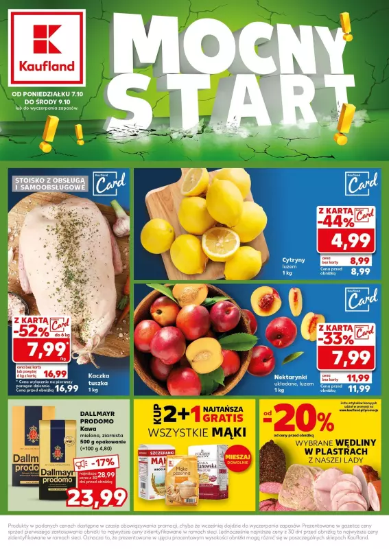 Kaufland - gazetka promocyjna Mocny Start od poniedziałku 07.10 do środy 09.10