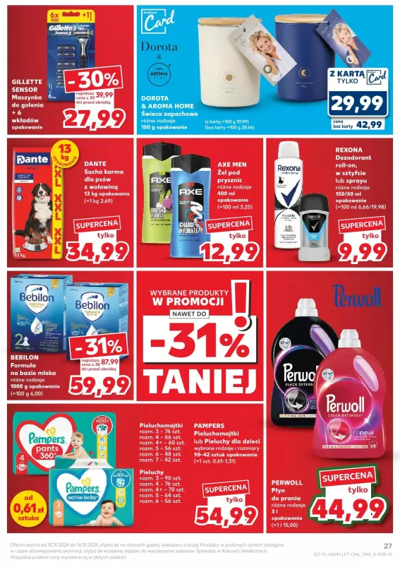 Kaufland - gazetka promocyjna Oferta Kaufland  do środy 16.10 - strona 27