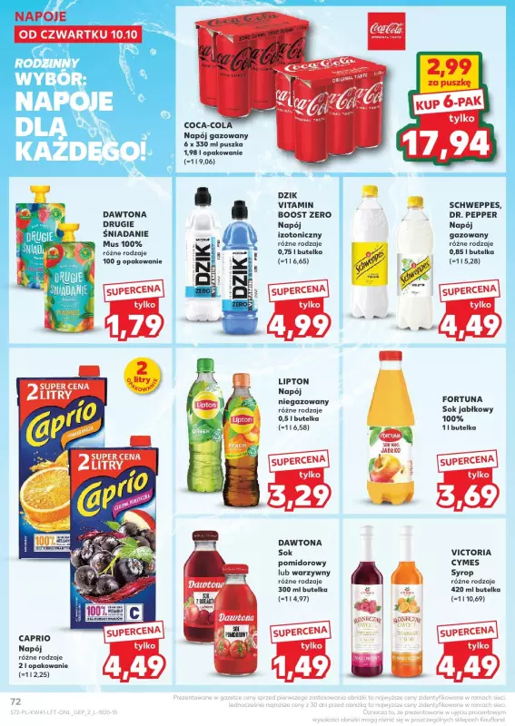 Kaufland - gazetka promocyjna Oferta Kaufland  do środy 16.10 - strona 72