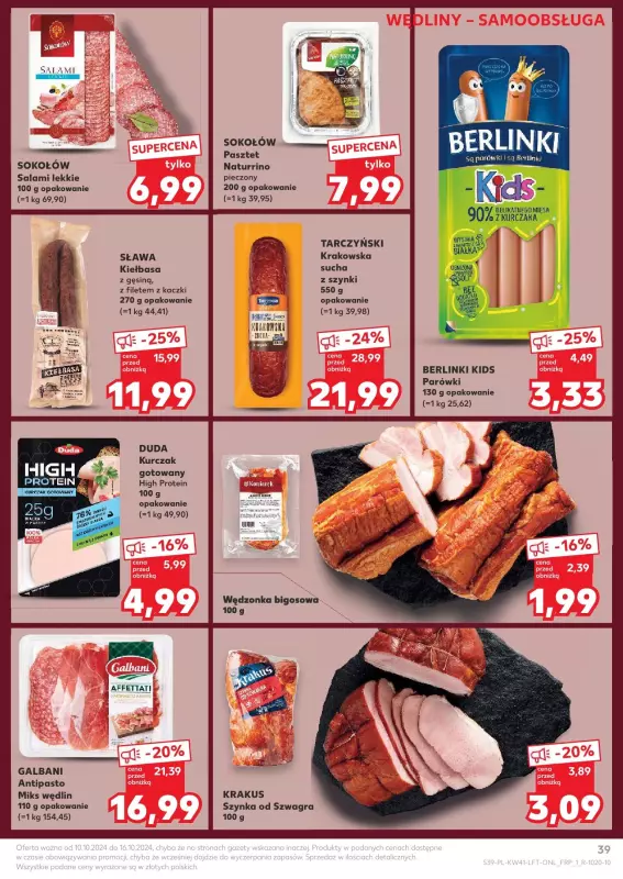 Kaufland - gazetka promocyjna Oferta Kaufland od czwartku 10.10 do środy 16.10 - strona 39