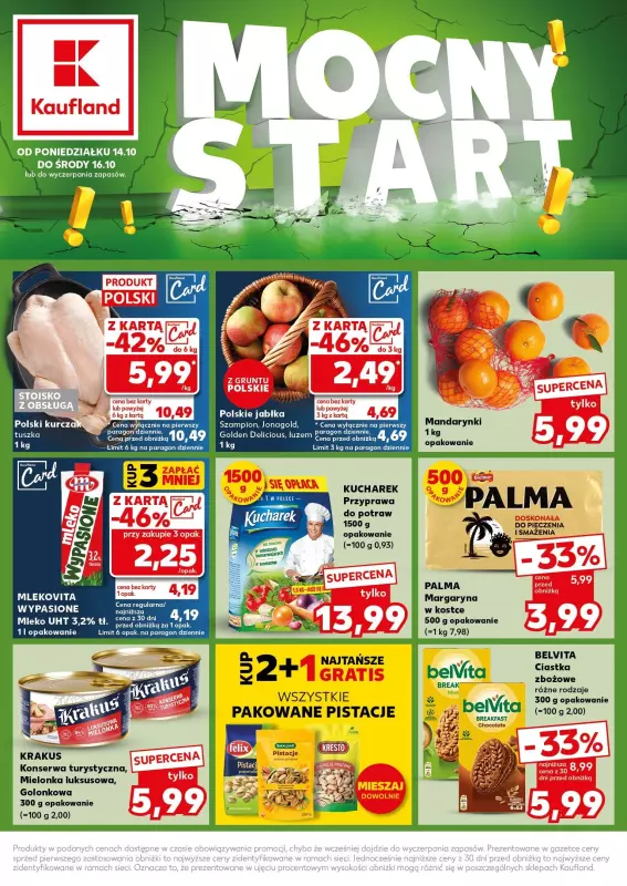 Kaufland - gazetka promocyjna Mocny Start od poniedziałku 14.10 do środy 16.10