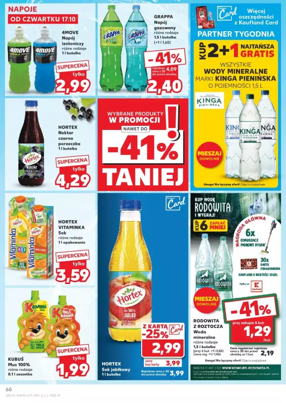 Kaufland - gazetka promocyjna Oferta Kaufland od czwartku 17.10 do środy 23.10 - strona 60