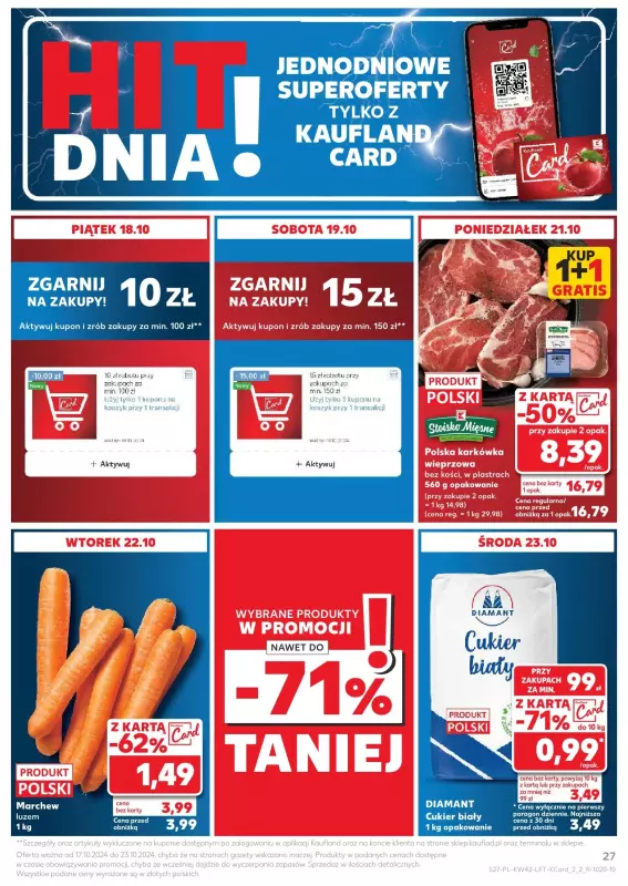 Kaufland - gazetka promocyjna Oferta Kaufland od czwartku 17.10 do środy 23.10 - strona 27