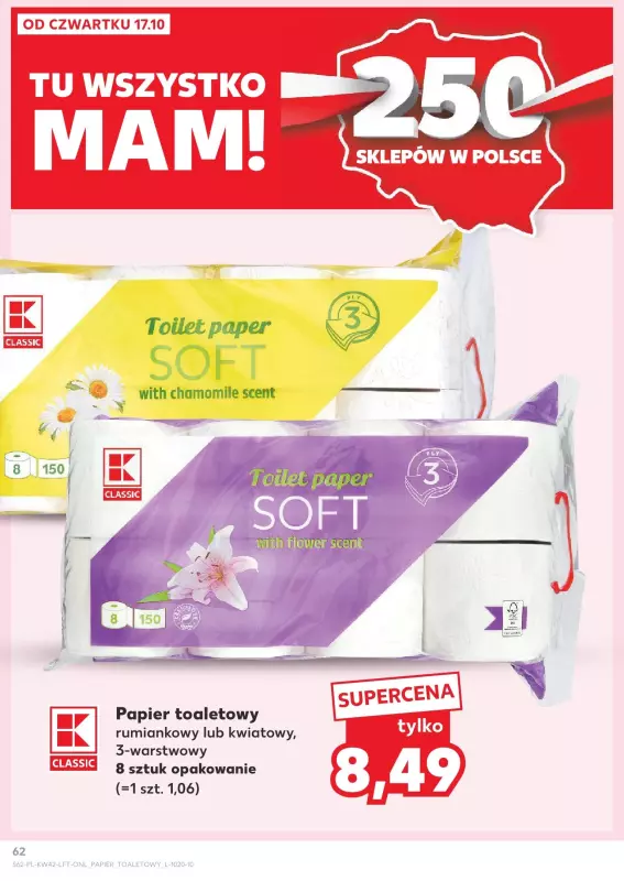 Kaufland - gazetka promocyjna Oferta Kaufland od czwartku 17.10 do środy 23.10 - strona 62