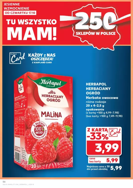 Kaufland - gazetka promocyjna Oferta Kaufland od czwartku 17.10 do środy 23.10 - strona 56