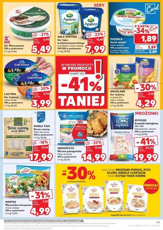 Kaufland - gazetka promocyjna Oferta Kaufland od czwartku 17.10 do środy 23.10 - strona 43