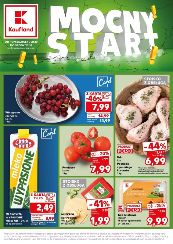 Kaufland - gazetka promocyjna Mocny Start od poniedziałku 21.10 do środy 23.10