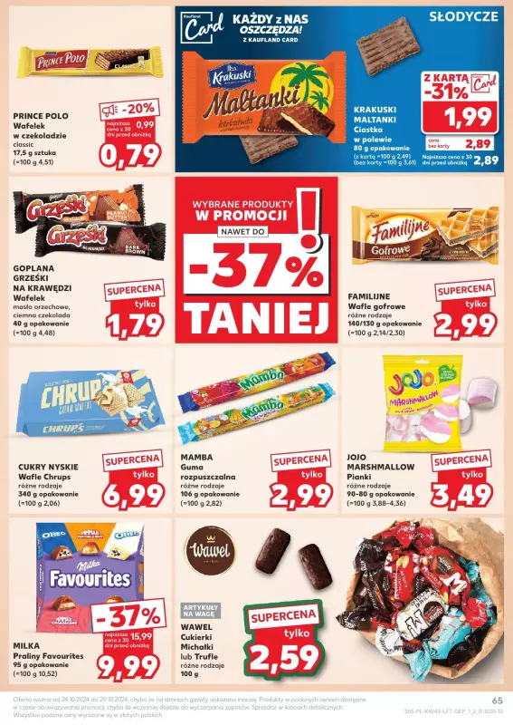 Kaufland - gazetka promocyjna Oferta Kaufland  do wtorku 29.10 - strona 65