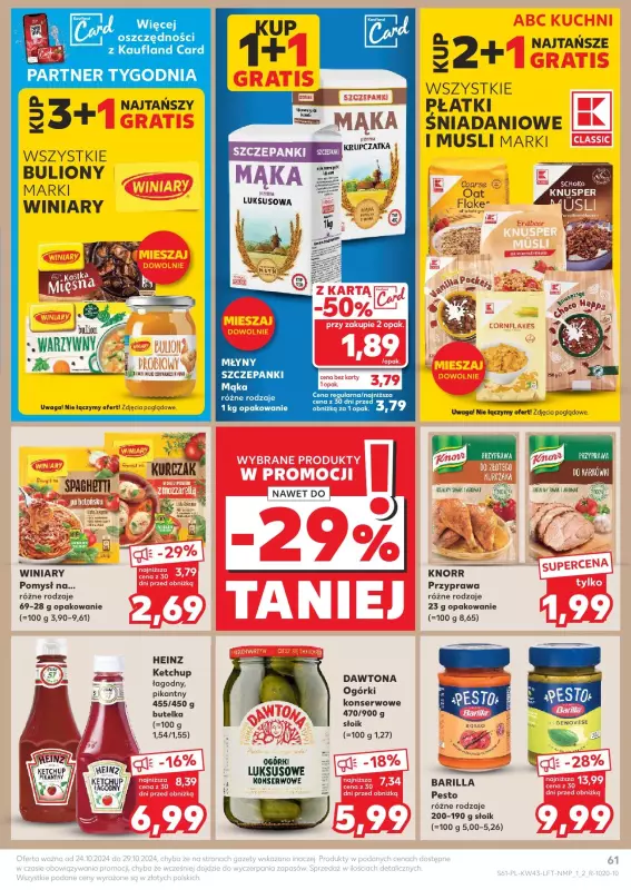 Kaufland - gazetka promocyjna Oferta Kaufland  do wtorku 29.10 - strona 61