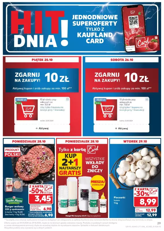 Kaufland - gazetka promocyjna Oferta Kaufland  do wtorku 29.10 - strona 29