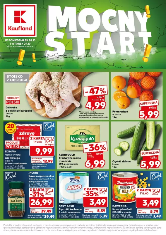 Kaufland - gazetka promocyjna Mocny Start od poniedziałku 28.10 do wtorku 29.10