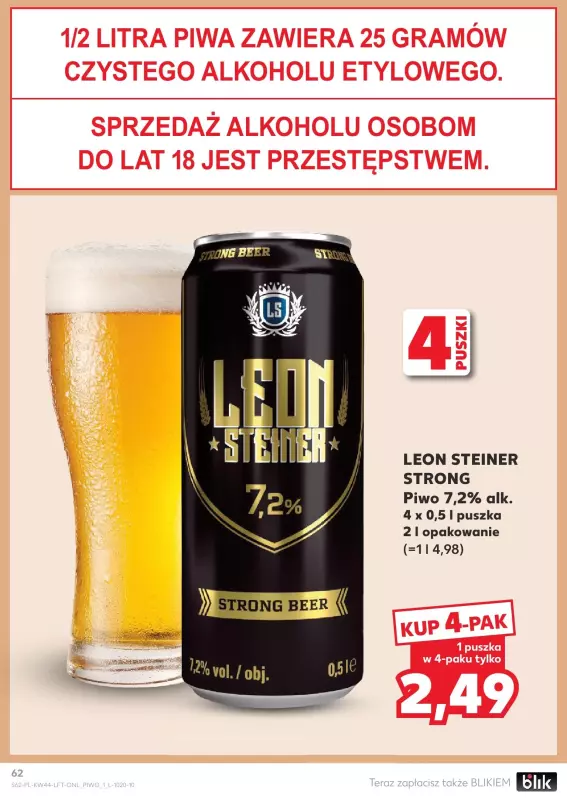 Kaufland - gazetka promocyjna Oferta Kaufland  do środy 06.11 - strona 62