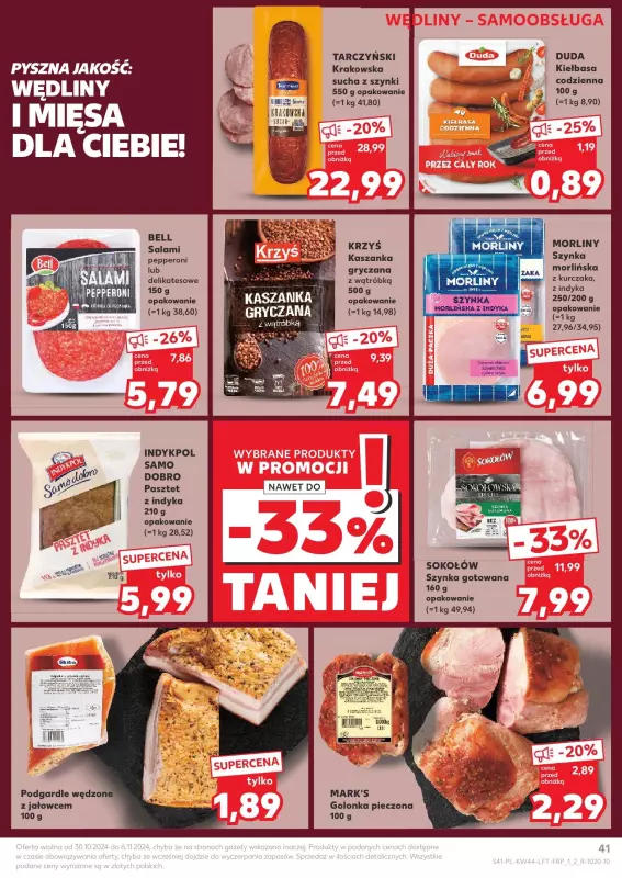 Kaufland - gazetka promocyjna Oferta Kaufland od środy 30.10 do środy 06.11 - strona 41