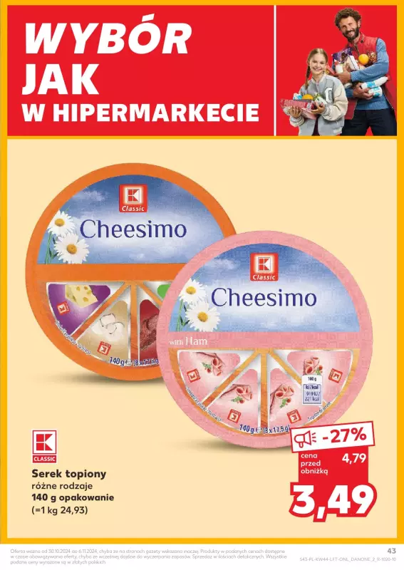 Kaufland - gazetka promocyjna Oferta Kaufland od środy 30.10 do środy 06.11 - strona 43