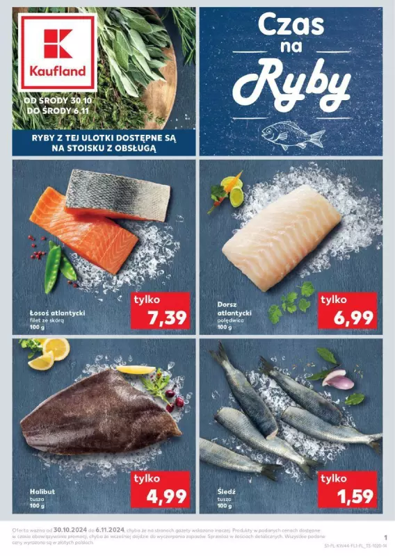 Kaufland - gazetka promocyjna CZAS NA RYBY od poniedziałku 04.11 do środy 06.11