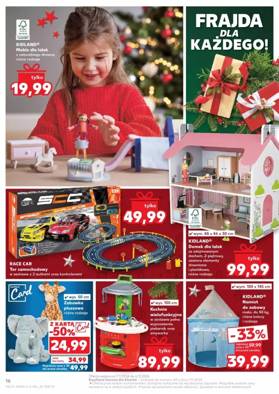 Kaufland - gazetka promocyjna Kaufland - Mikołajki piękne jak z bajki! od czwartku 07.11 do piątku 06.12 - strona 16