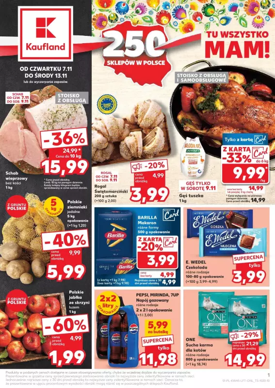 Kaufland - gazetka promocyjna Oferta Kaufland  do środy 13.11