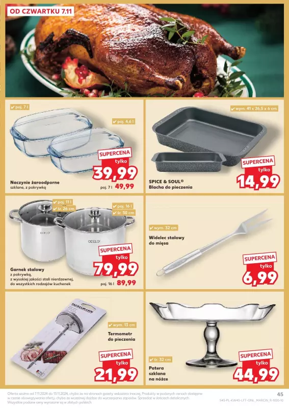 Kaufland - gazetka promocyjna Oferta Kaufland od czwartku 07.11 do środy 13.11 - strona 45