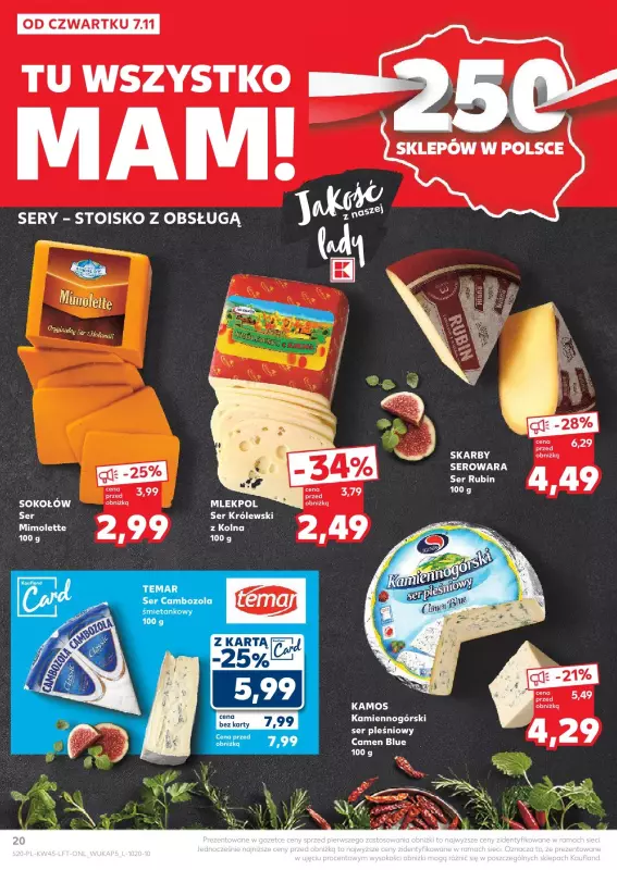 Kaufland - gazetka promocyjna Oferta Kaufland od czwartku 07.11 do środy 13.11 - strona 20