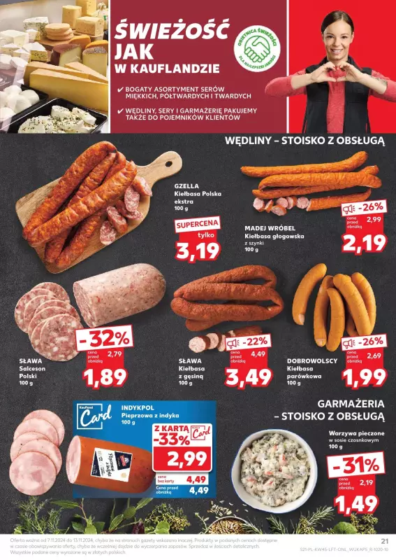 Kaufland - gazetka promocyjna Oferta Kaufland od czwartku 07.11 do środy 13.11 - strona 21