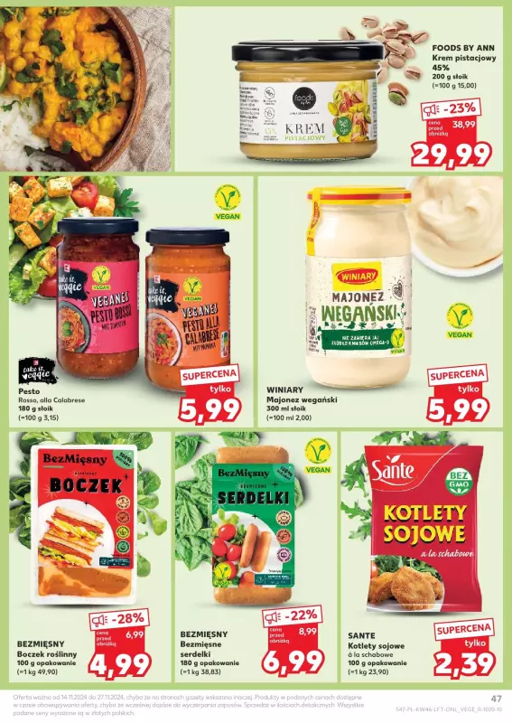 Kaufland - gazetka promocyjna Oferta Kaufland od czwartku 14.11 do środy 20.11 - strona 47