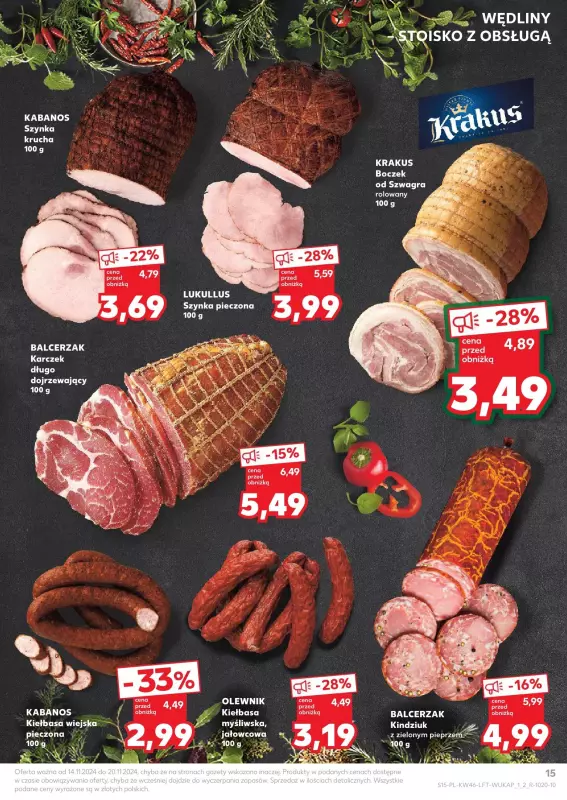 Kaufland - gazetka promocyjna Oferta Kaufland od czwartku 14.11 do środy 20.11 - strona 15