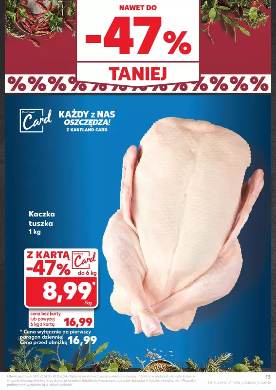 Kaufland - gazetka promocyjna Oferta Kaufland od czwartku 14.11 do środy 20.11 - strona 13