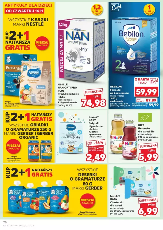 Kaufland - gazetka promocyjna Oferta Kaufland od czwartku 14.11 do środy 20.11 - strona 70