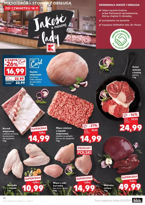 Kaufland - gazetka promocyjna Oferta Kaufland od czwartku 14.11 do środy 20.11 - strona 14