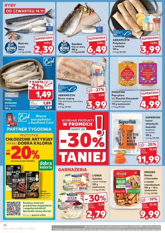 Kaufland - gazetka promocyjna Oferta Kaufland od czwartku 14.11 do środy 20.11 - strona 50