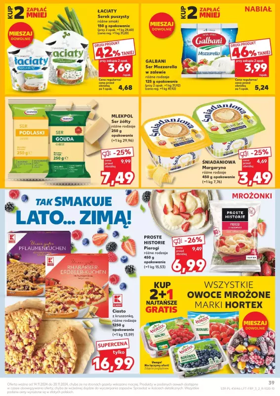 Kaufland - gazetka promocyjna Oferta Kaufland od czwartku 14.11 do środy 20.11 - strona 39