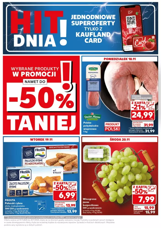 Kaufland - gazetka promocyjna Mocny Start od poniedziałku 18.11 do środy 20.11 - strona 13