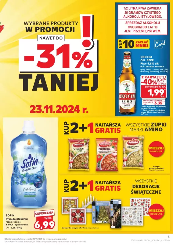 Kaufland - gazetka promocyjna Oferta Kaufland  do środy 27.11 - strona 5