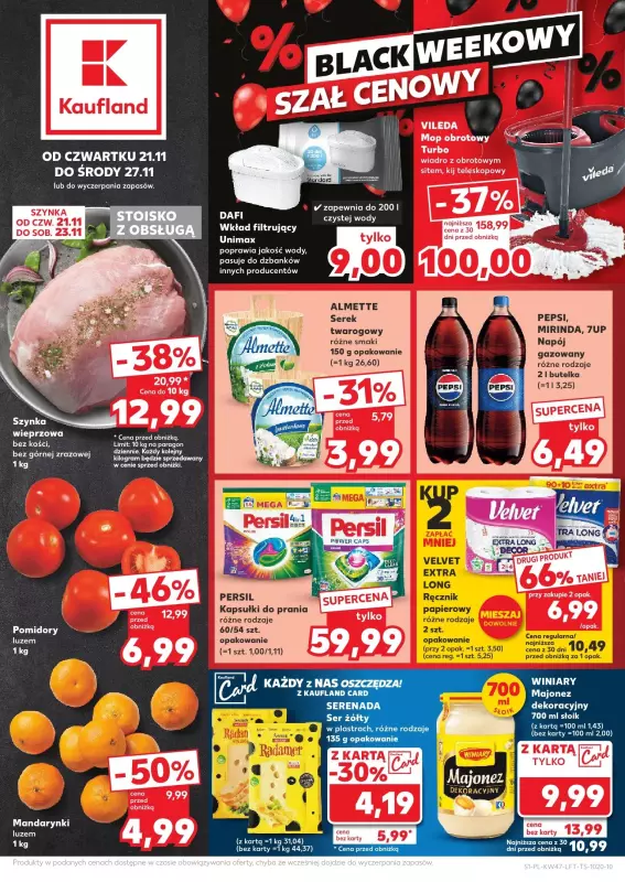 Kaufland - gazetka promocyjna Oferta Kaufland  do środy 27.11