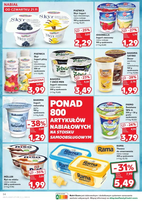 Kaufland - gazetka promocyjna Oferta Kaufland od czwartku 21.11 do środy 27.11 - strona 54