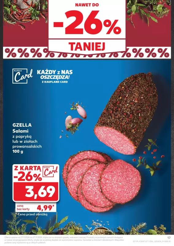 Kaufland - gazetka promocyjna Oferta Kaufland od czwartku 21.11 do środy 27.11 - strona 17