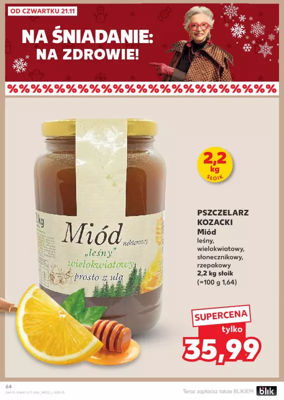 Kaufland - gazetka promocyjna Oferta Kaufland od czwartku 21.11 do środy 27.11 - strona 64