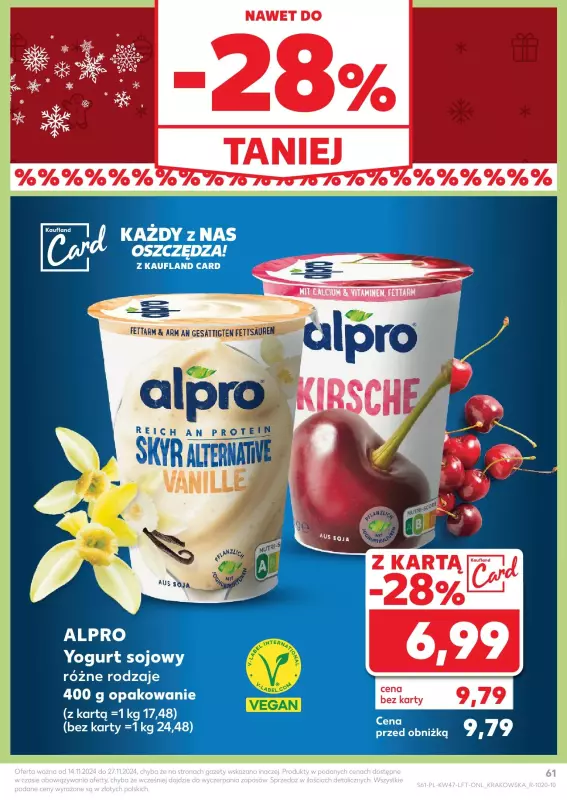 Kaufland - gazetka promocyjna Oferta Kaufland od czwartku 21.11 do środy 27.11 - strona 61